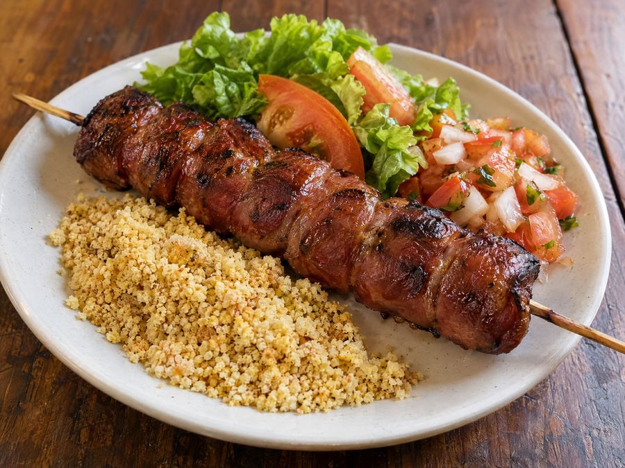 Espetinho Linguiça de charque